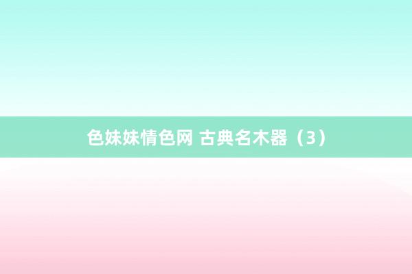 色妹妹情色网 古典名木器（3）